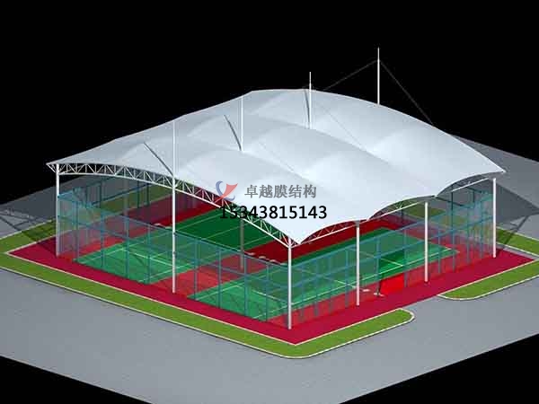 臨沂籃球場(chǎng)膜結(jié)構(gòu)罩棚【設(shè)計(jì)安裝】